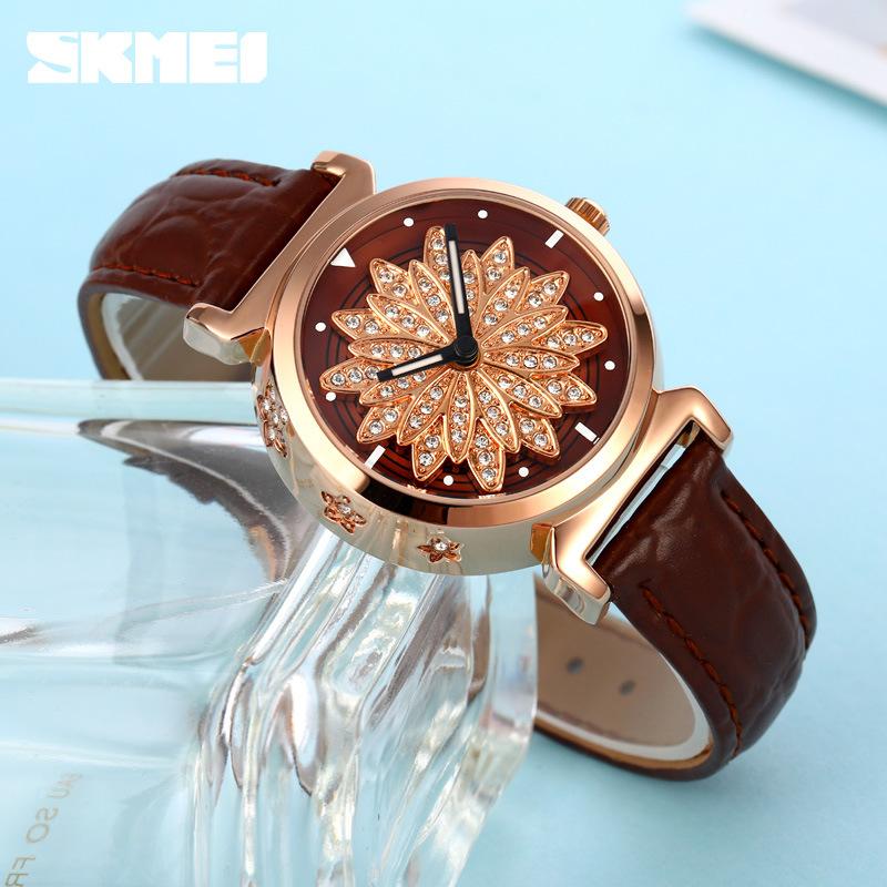 Moments are beautiful, times come and go, round women's watches, trendy diamonds, personalized creativity, Internet celebrities, waterproof watches