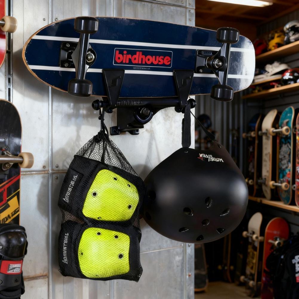 Настенная стойка для хранения лыж и сноубордов из АБС-пластика с крепежом для аккуратной демонстрации в домах или гаражах