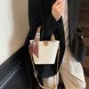 Premium Sense Simple and Versatile Niche Handbag Women's Summer New Shoulder Crossbody Bucket Bag