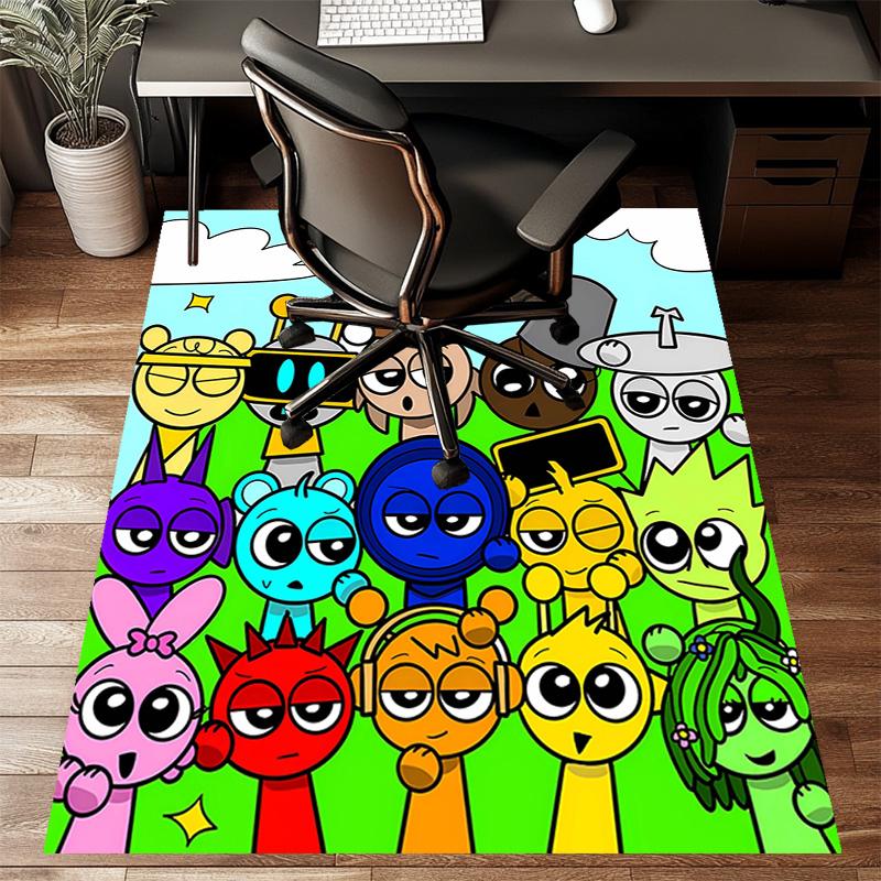 1pc SPRUNKI8 Design Printed Area Rug Carpet for Bedroom Living Room Home Decor Rugs Mat Non Slip Mat Rug for Bedside