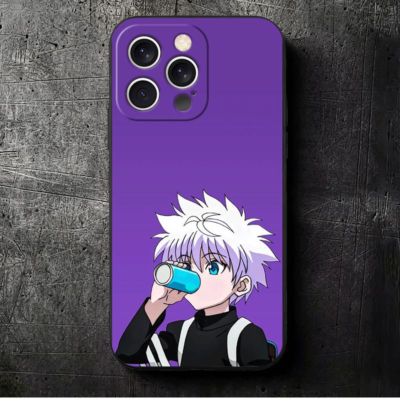 Милый Мягкий Чехол для Телефона Hunter X-Hunters для iPhone 16 16E 17 Air 15 Pro Max 14 Plus 13 Mini 11 12 7 Черный Задний Корпус