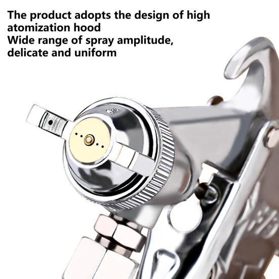 Распылитель краски, равномерное распыление, регулировочная ручка полного покрытия, пористое распыление, пневматический распылитель калибра 1,5/2,5, инструмент для мастерской