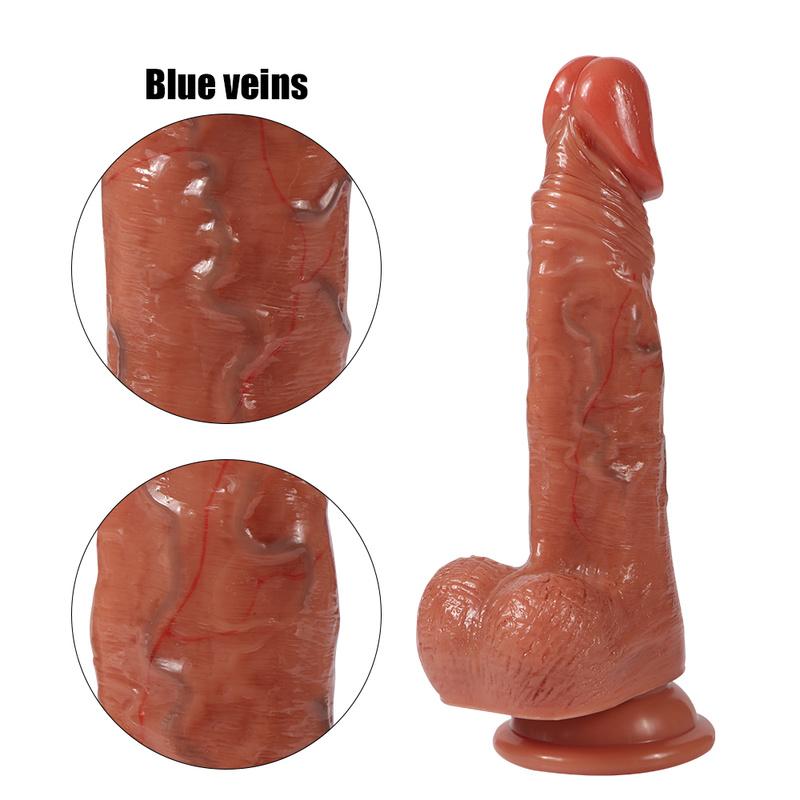 Huge Silicone Dildo, Which Can Stimulate The Realistic Penis Of G-spot, Has A Powerful Suction Cup And Can Play Hands-free Games