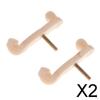 2x 2PCS Violin Shoulder Feet for 3/4 4/4 White Accessory