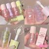 Crystal Jelly Lip Oil Hydrating Plumping Lip Coat For Lipstick Lipgloss Tinted Clear Lip Plumper Serum Lip Care Fruit Lip Balm