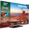 TV QLED - Toshiba - 55QV3463DG - 4K UHD - Smart TV - Black