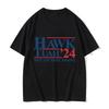 Футболки с принтом Hawk Tuah Летние Унисекс Повседневная Мода Смешные Уличная Одежда Большого Размера С Круглым Вырезом С Коротким Рукавом Топы для Женщин Футболки
