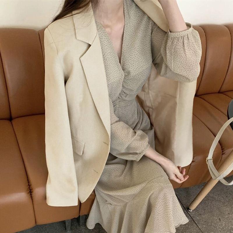 Пиджак для женщин Весенняя женская одежда Маленький розовый повседневный студенческий костюм для женщин Куртки и пальто женские