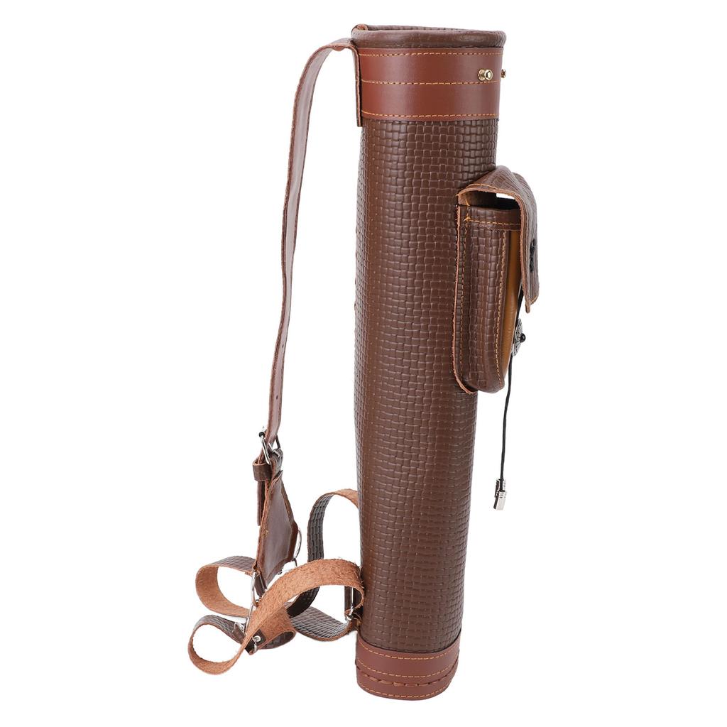 Колчан для стрел кожаный большой вместимости водонепроницаемый универсальный для стрельбы из лука для активного отдыха