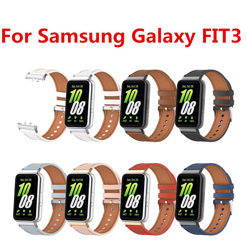 Кожаный ремешок для Samsung Galaxy Fit 3 R390, ремень-браслет для часов Fit 3 SM-R390, петля для ремня