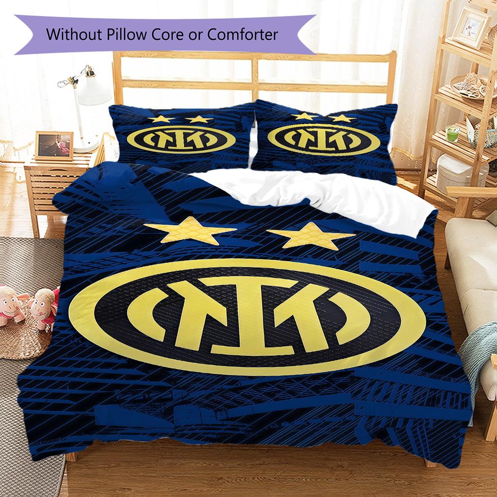 FCIM logo Pattern Bedding Quilt Set Quilt Cover Pillowcase Home Decoration Birthday Gift (1 * duvet cover + 2 * pillowcase, without core)