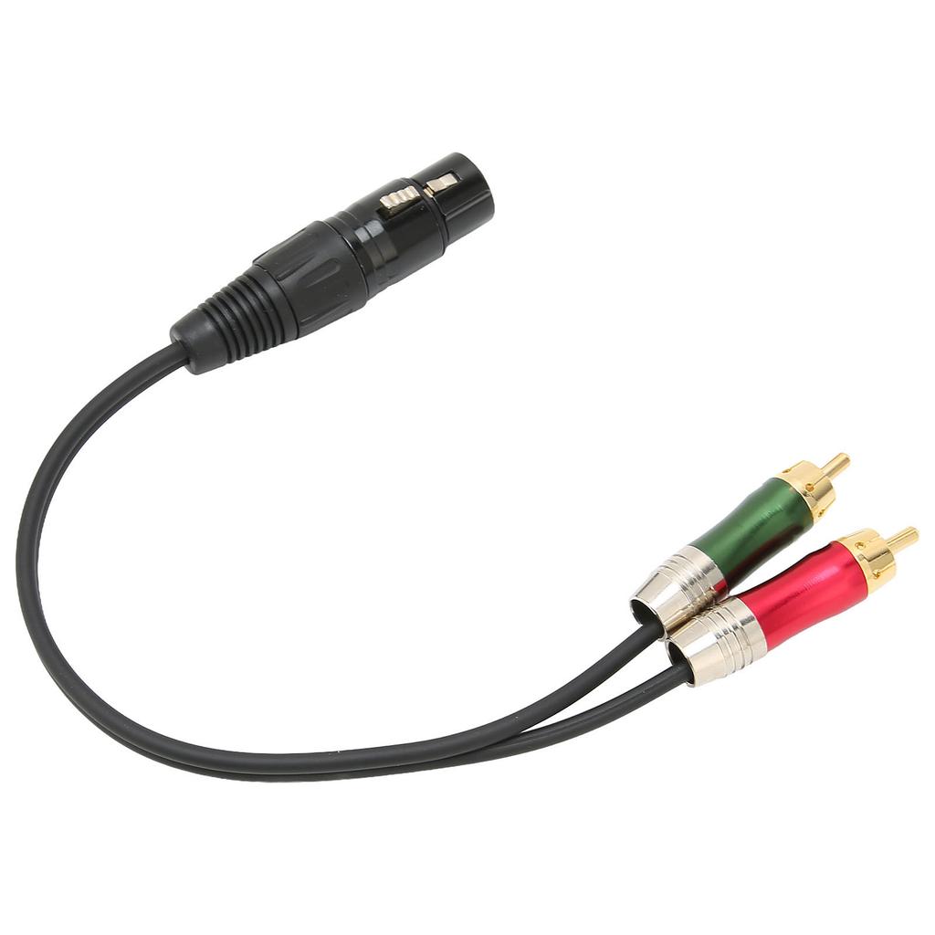 XLR Female 3 Pin to Dual RCA Male Plug Adapter Unbalanced Y Splitter Patch Cable for Amplifier Mixer MicrophoneXLR