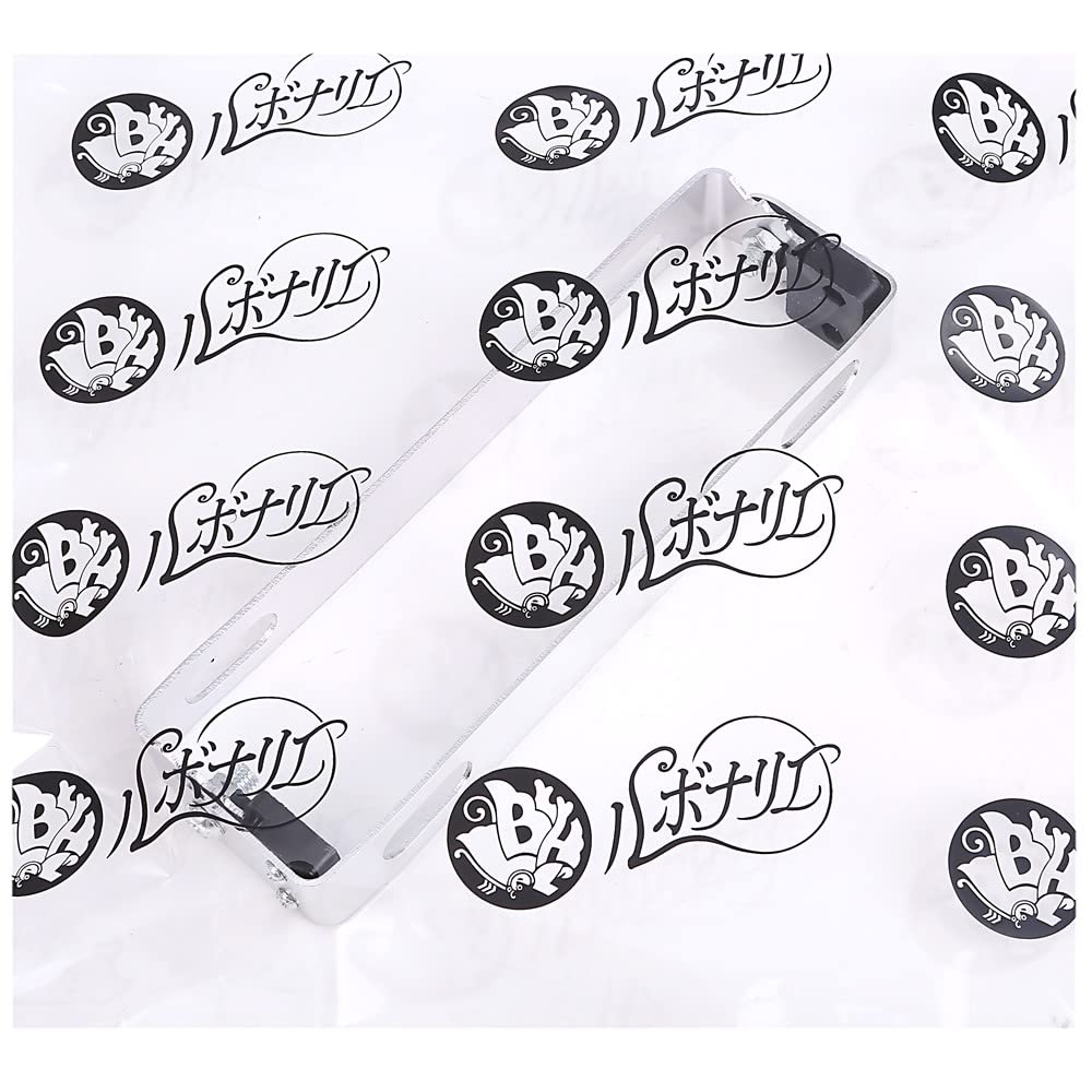 Rubonarie License Plate License Bracket 180° Angle Adjustment, Easy Installation, Scooter, Bike Stay, Angle Adjustment (Silver)