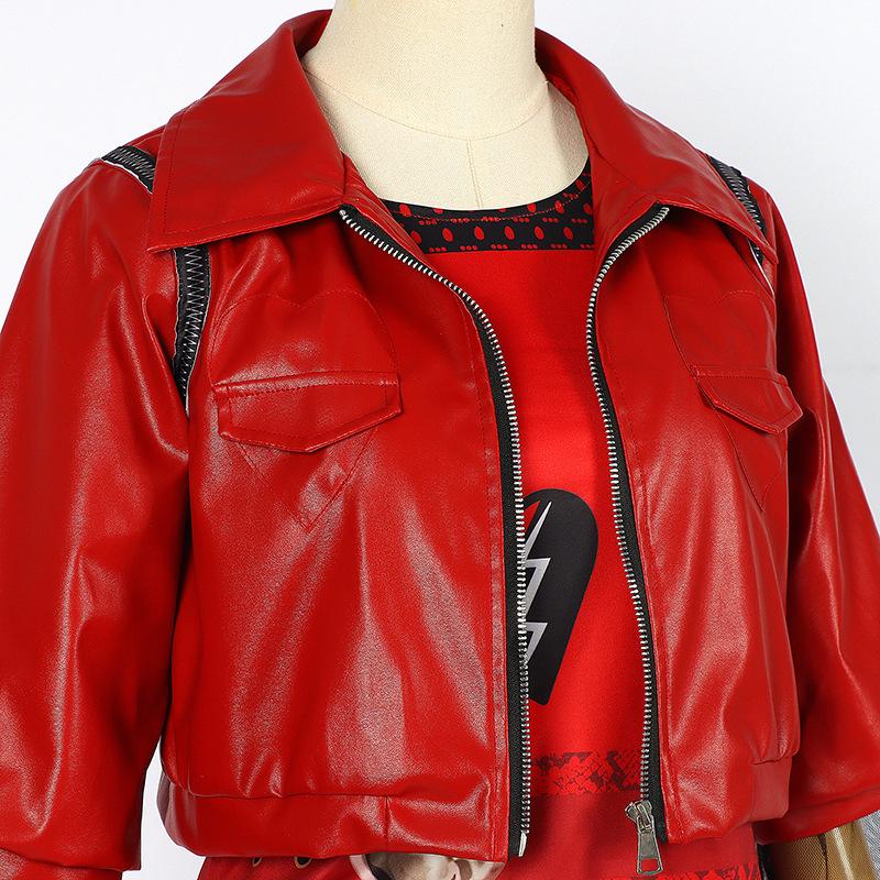 Хэллоуин Наследники Фильм Косплей Костюмы Для Детей Фильм Восстание Красной Хлои Платье Принцессы Девочки Куртка Пальто Брюки Униформа