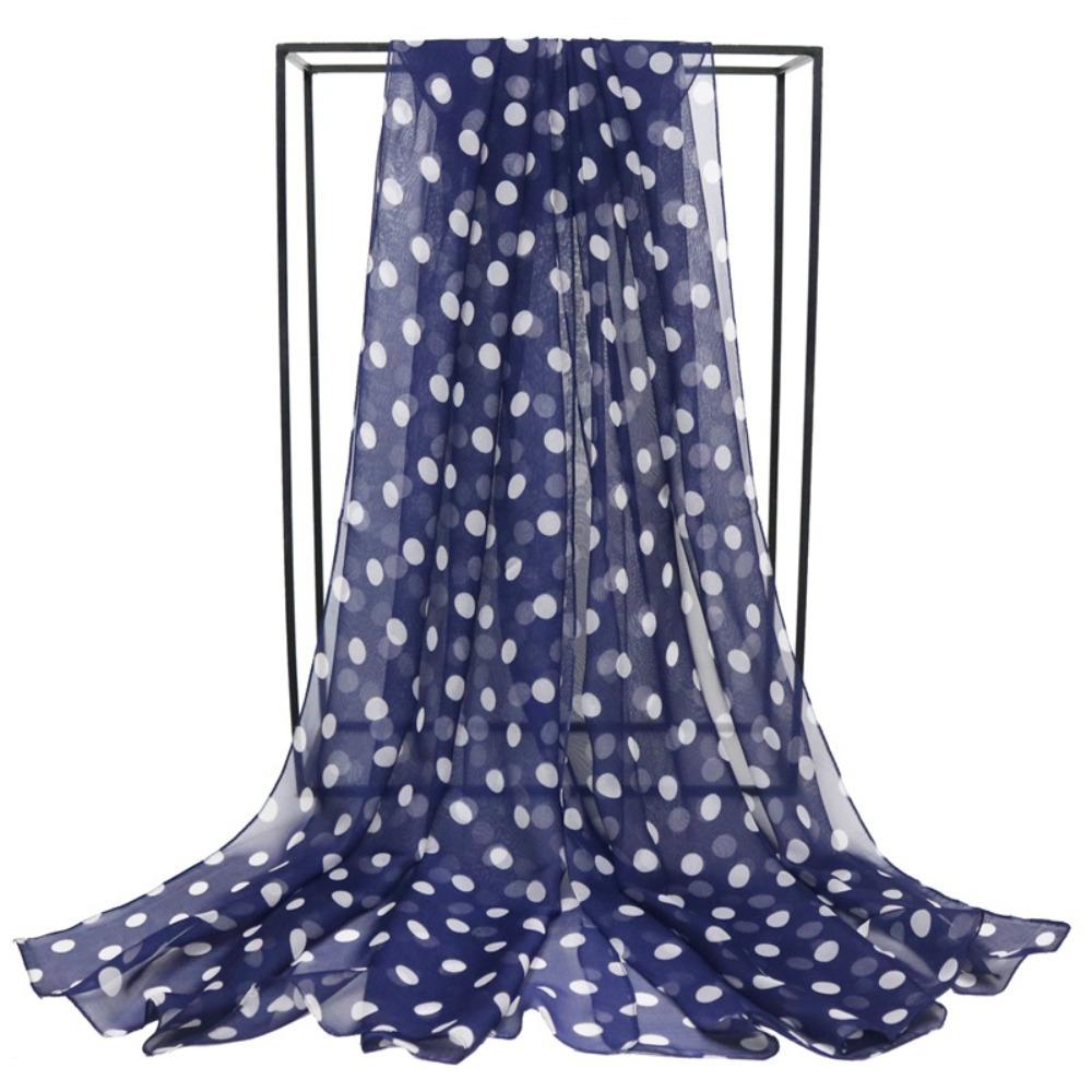Wraps Chiffon Scarf Neckerchief Hijab Scarf Silk Scarf Polka Dot Scarf Ladies Women's Scarves Shawl