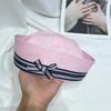 Flip Brim Women's Navy Hat Japanese Y2k Berets Cute Bow Sailor Caps  Outdoor