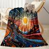Australian Aboriginal Style 148 Blanket Comfortable Perfect for Seaside Bed Bedding for All Occasions Warmthful Decor