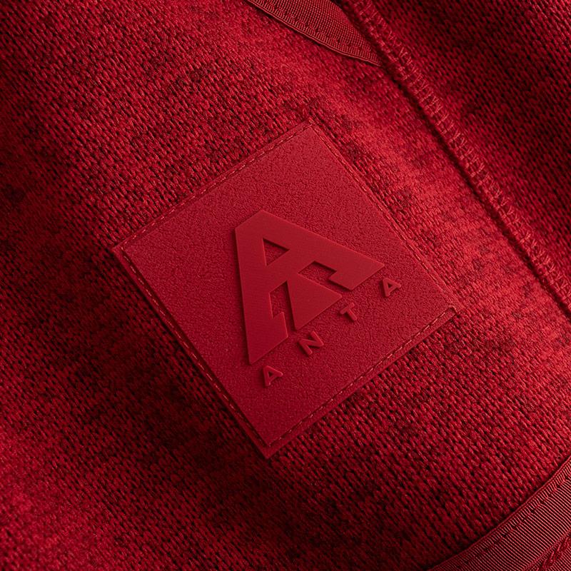 Anta Повседневная минималистичная удобная однотонная куртка на молнии с воротником-стойкой серии Outdoor Мужские куртки 952546701-2