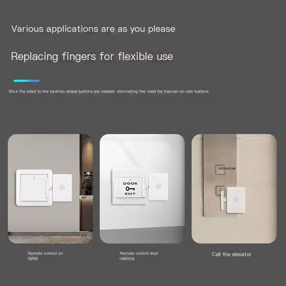 Artifact Wireless Light Button Rechargeable Remote Switch Lazy Light Off Robot  Home Accessories