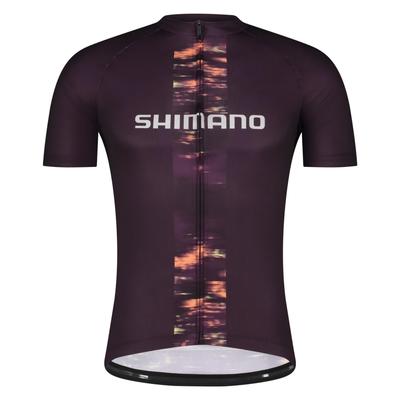 SHIMANO Велоджерси с логотипом, джерси с коротким рукавом, коричневый, S, рекомендовано (Европейский размер) рост 167-173см