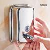 Stainless Steel Manual Soap Dispenser Refillable Hand Sanitizer Dispenser  Washroom