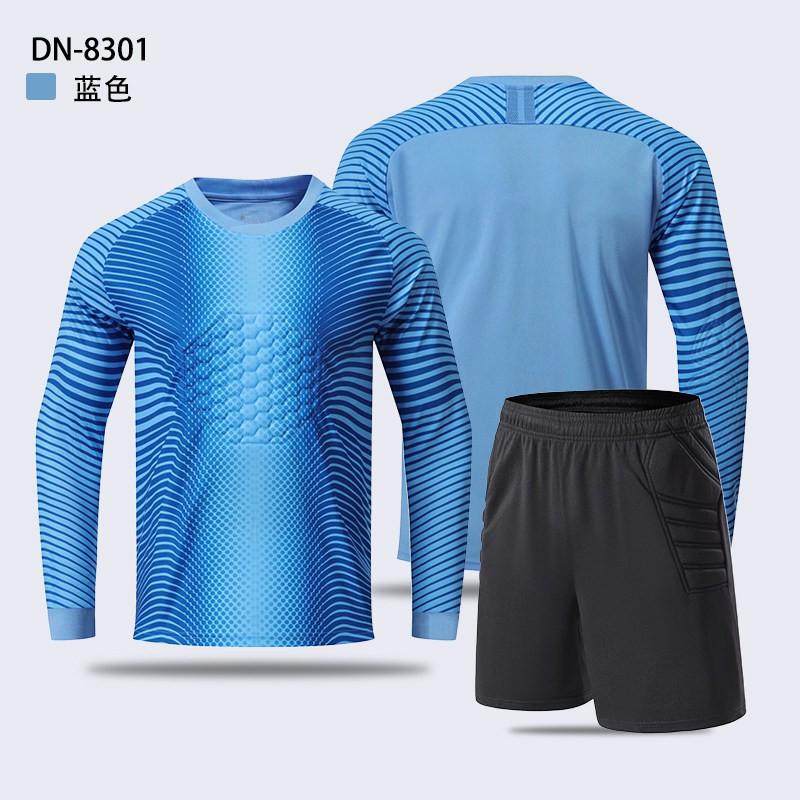 Professional Goalkeeper Uniform Set Long Sleeve Pants Anti-Slip Training Kit Adult Kids Soccer