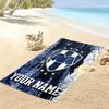Name Custom C.F. Monterrey Print Beach Towel, Large Soft Quick Dry Towel for Beach Camping Swimming