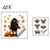 Indoor Horror Theme Party Supplies 2PCS Halloween Wall Stickers, Cartoon Ghost And Pumpkin Pattern Decals, Spooky Stickers Waterproof Self-Adhesive