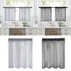 Прозрачные занавески, ярусы, светофильтрующие, маленькие занавески, короткие, для ванной, гостиной, кафе, подвала, вуалевые оконные занавески