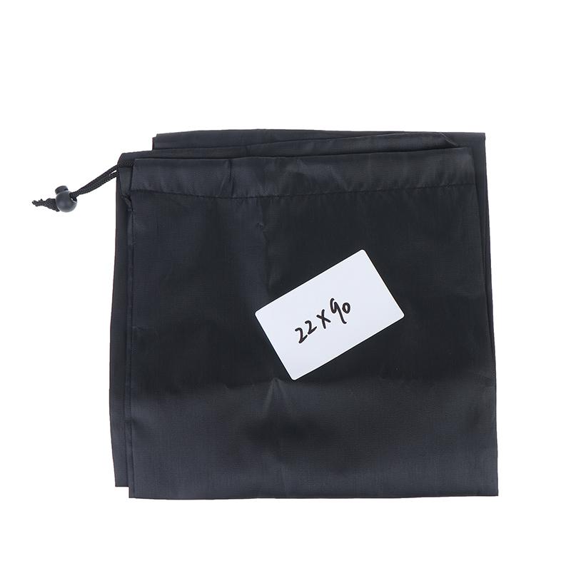 Long Strip Waterproof Drawstring Bag Black Oxford Fabric Storage Pouch for Yoga Mat Cool Mat Carpet Yoga Enthusiasts Fitness Use