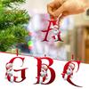 Christmas Ornaments Personalized 26 Letters Name Word Tree Hanging Ornaments Santa Monogram Alphabet Acrylic Pendant for Bag Tree Decor