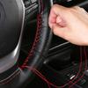 Car Steering Wheel Braid Cover With Needles And Thread Genuine Leather Steering Wheel Covers Diy Car Interior