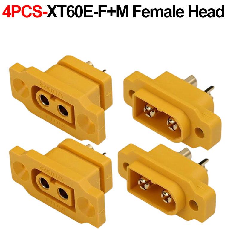 XT60E Plugs Male Female Connectors Copper Bullet Wire Connectors Welding Terminal Power Plugs for RC Lipo Battery Charge Adapter