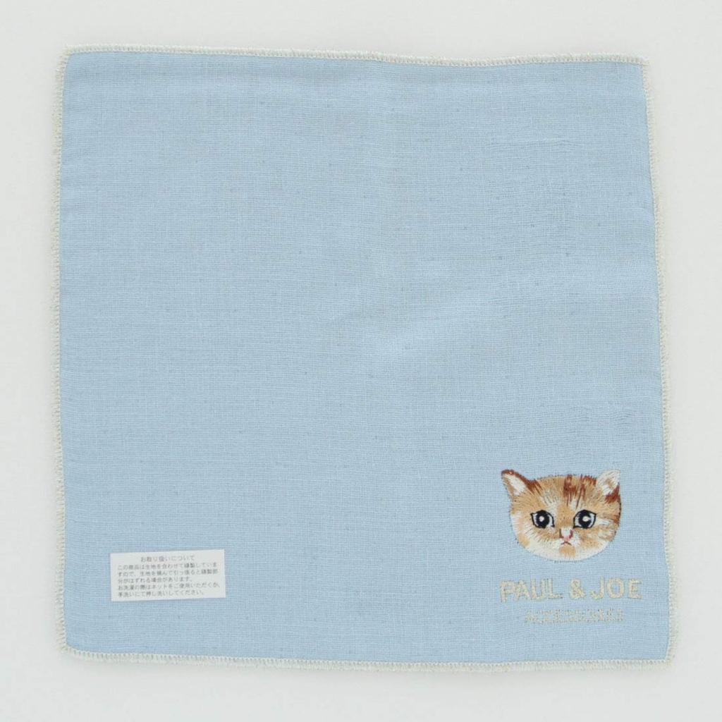 Paul Joe Мини-марлевый носовой платок с кошачьим узором Paul Joe Аксессуар и женский (синий) [100% хлопок] 20 см, & 107082-0503-02