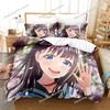 3D-печатный комплект постельного белья Акеби Сейлор Мун Аниме Пододеяльник Двуспальный Твин Фулл Квин Кинг Взрослый Детский Постельное белье Пододеяльник0299
