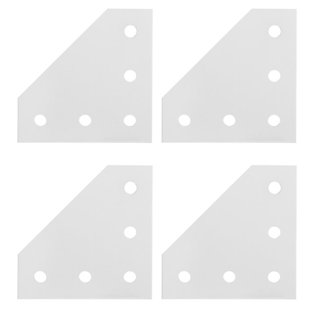 4pcs Reinforcement Plate Aluminum Extrusion Connector Joining Plate Outside 3D Printer Frame