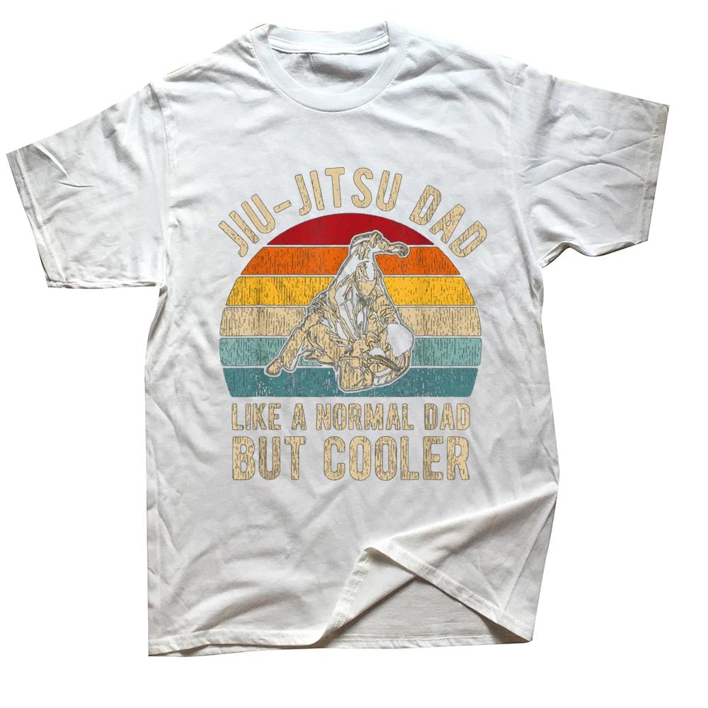 Забавный ретро джиу-джитсу папа отец BJJ винтажные футболки с рисунком хлопок уличная одежда с коротким рукавом подарки на день рождения летний стиль футболка