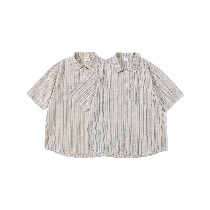 Летняя одежда мужская ретро повседневная рубашка студенческая свободная нишевая дизайнерская забавная новая мужская верхняя часть для ношения на открытом воздухе