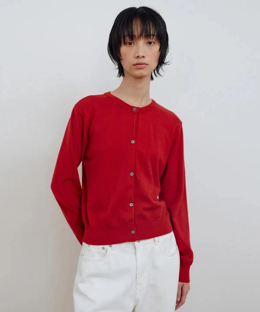 MA JOURNEE M Basic Knit Cardigan_Red
