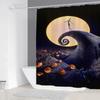 Кошмар перед Рождеством Занавеска для душа Занавески для дома Аксессуары для ванной комнаты Ванна Спальни Водонепроницаемая тканевая штора