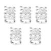 5pcs Spring Hair Beads Metal Retro Style Beard Dreadlocks for Weeding Party CosplaySilver