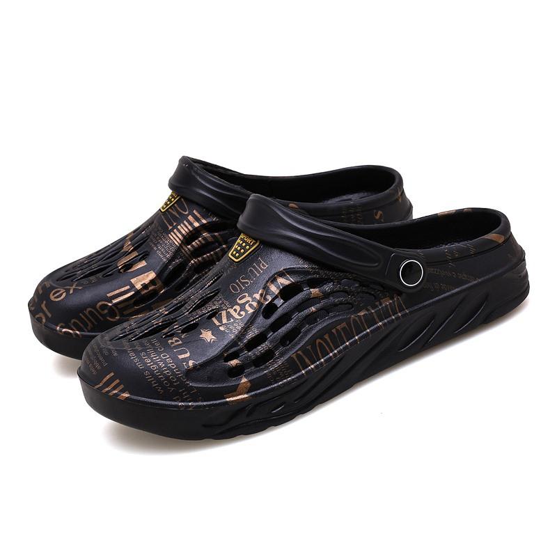 Summer Men's Clogs Sandals Man Home Garden Shoes Comfortable Men Slippers Non-Slip Soft Bottom Flip Flop Sandals Big Size 48 49