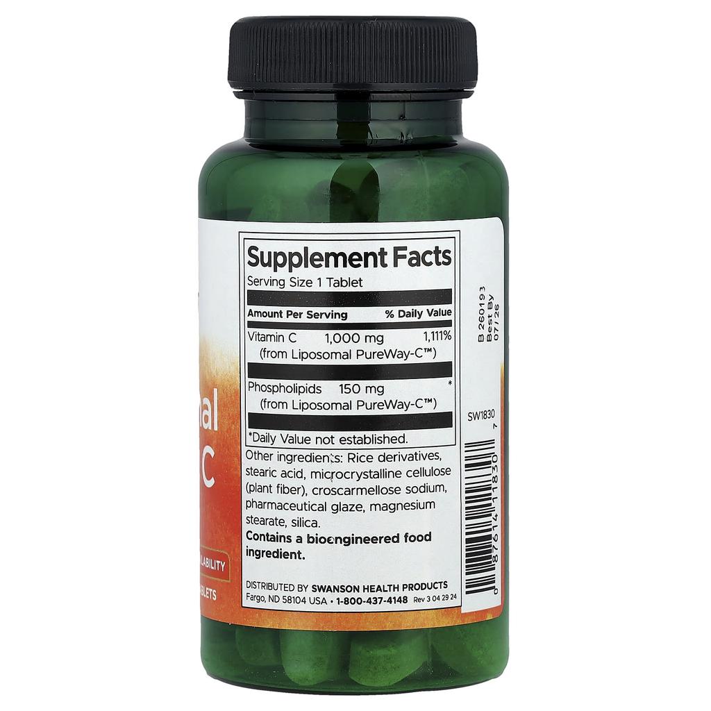 Liposomal Vitamin C, 60 Tablets