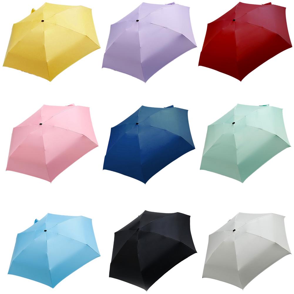 Foldable Cute Mini Umbrella Portable Windproof Rain Women Umbrellas Beach Pocket Parasol Folding Sun Umbrella Easily