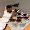Vintage Small Cat Eye Sunglasses for Women Trendy Half-frame Sun Glasses UV400 Fashion Shades Eyewear Summer Anti UV Sunglasses
