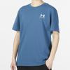 Under Armour Logo Embroidered Sports Running Training Short Sleeve T-Shirt Men Tops Blue 1373997-414