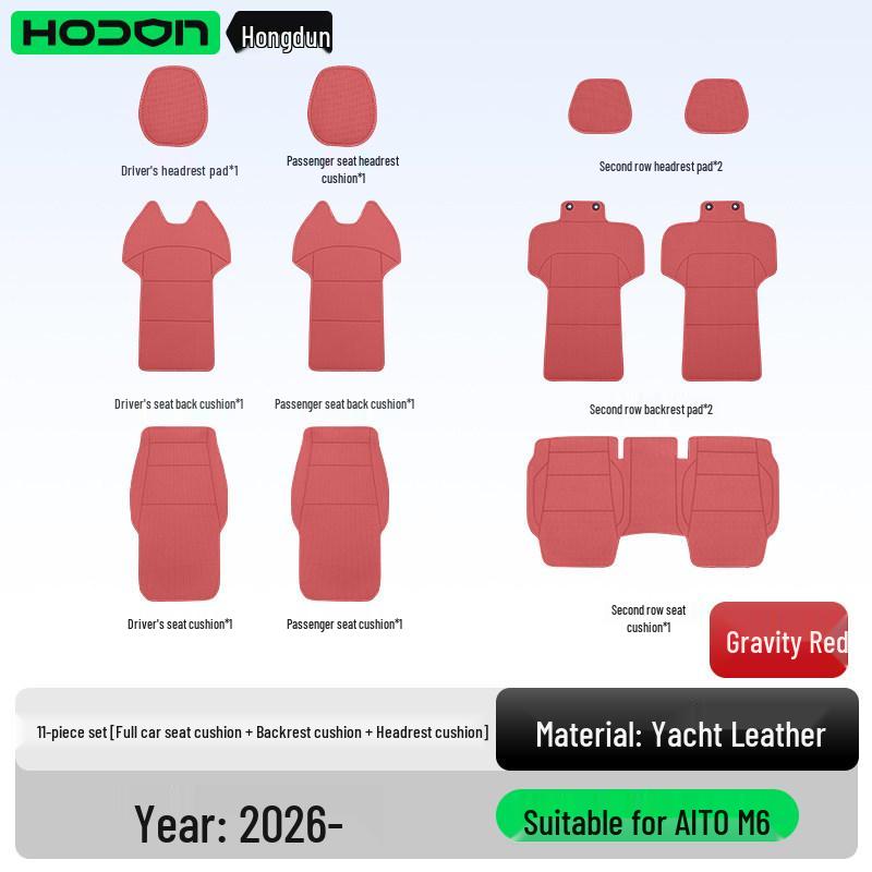All-Season Ventilated Seat Cushion for AITO M6 - Breathable Interior Cover.