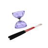 Interactive Diabolo Toy Juggling with Sticks Triple Bearing Chinese Set for