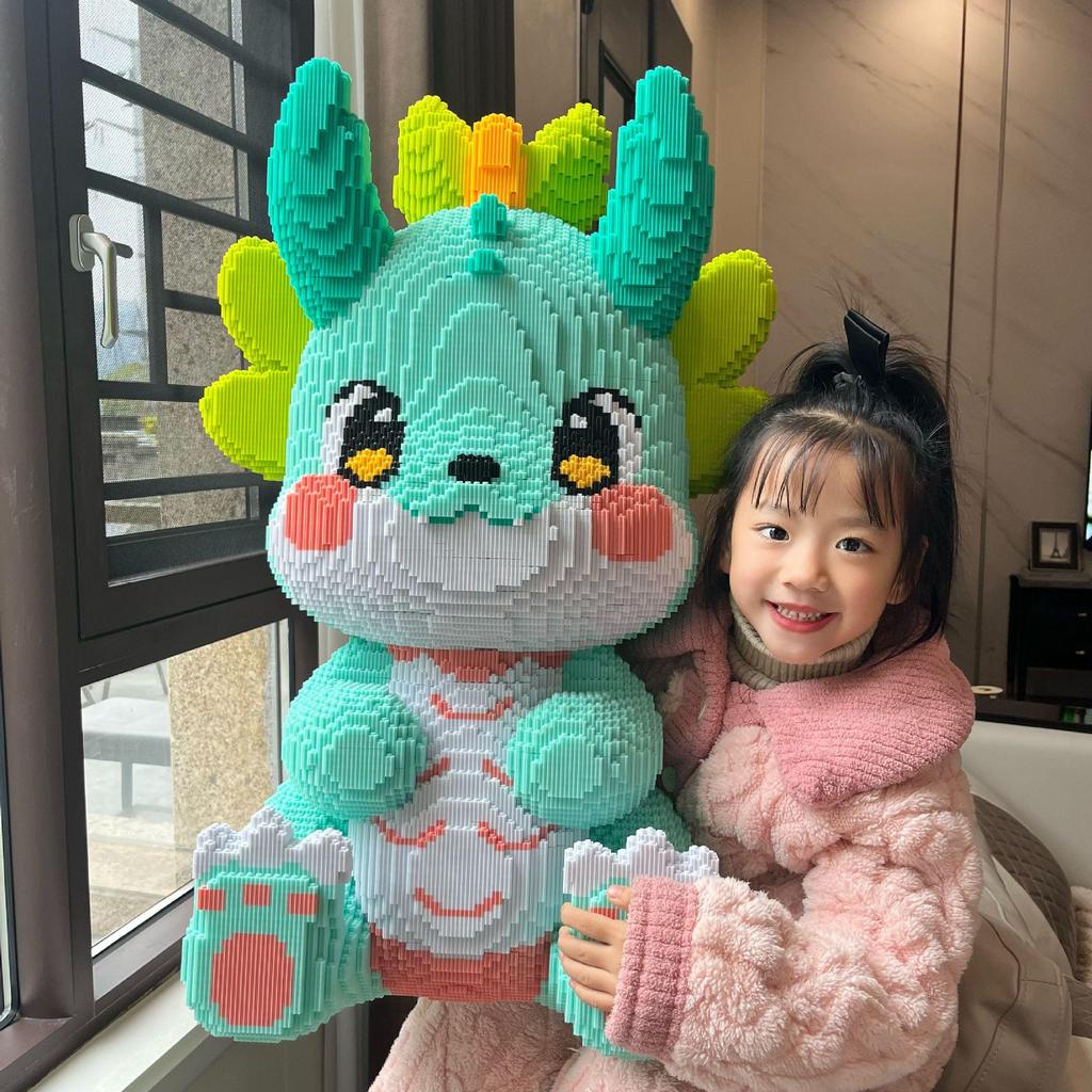 Год Дракона: Строительные блоки «Единорог-Дракон» в китайском стиле — развивающая головоломка для детей