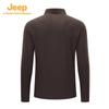 JEEP Men's Long-Sleeve Outdoor Sport Polo Shirt